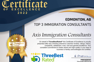 Certificate of Excellence 2022 - Axis Immigration Certificate of Excellence 2022 - Axis Immigration