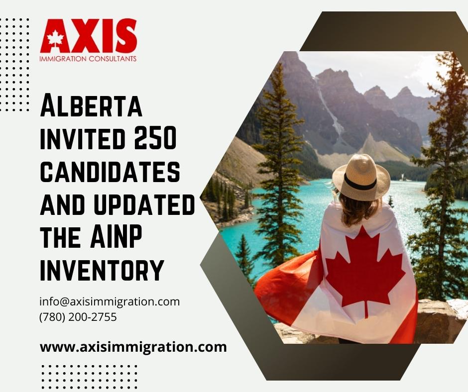 Alberta Invited 250 Candidates And Updated The AINP Inventory
